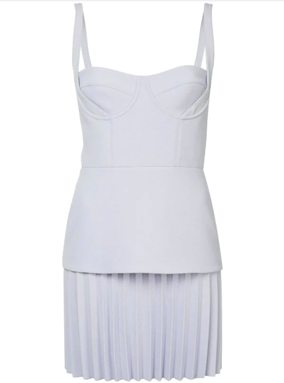 Pleat Bustier Dress