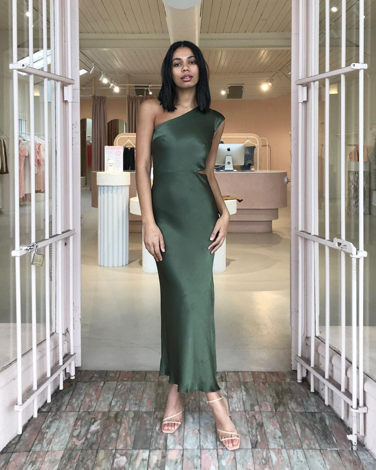 Bec + Bridge Delphine Asym Midi Dress - Fern Green – Styled by Niks