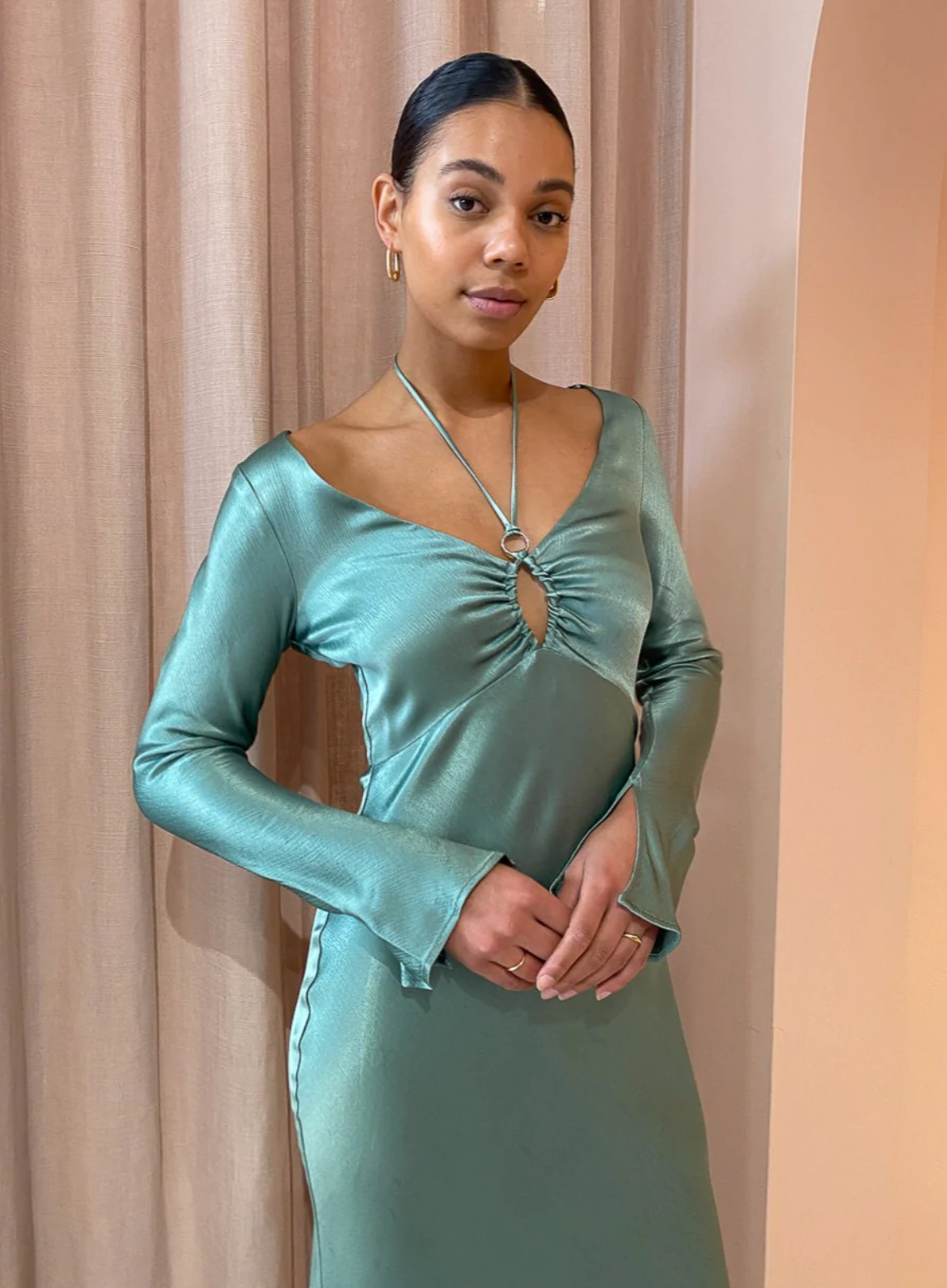 Malyka Long Sleeve Maxi Dress
