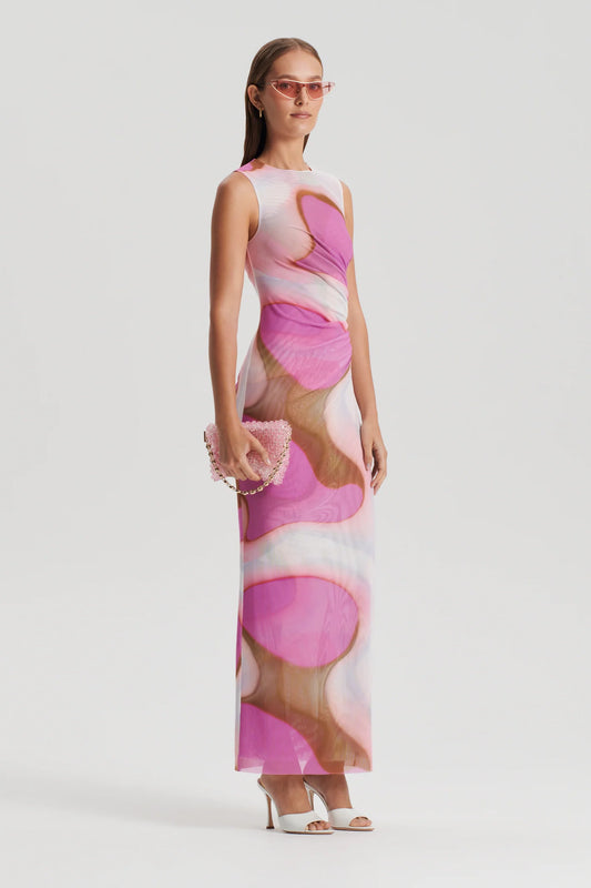 Italian Watercolour Print Dress