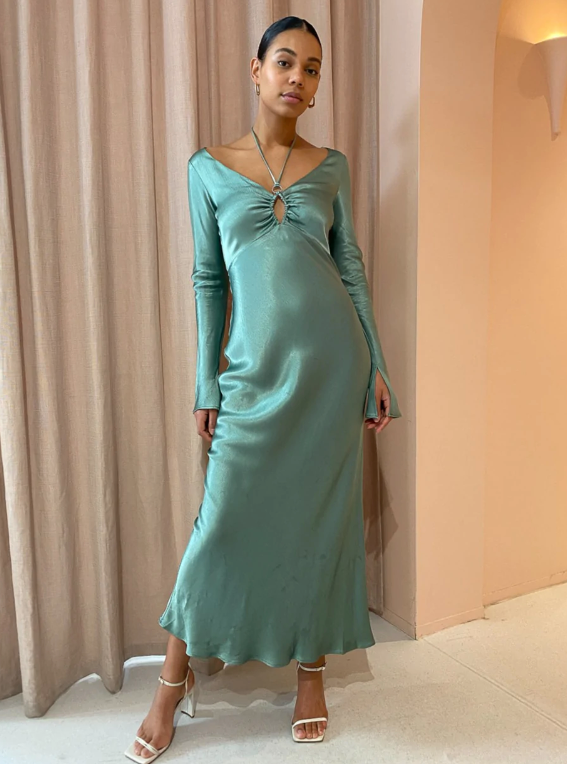 Malyka Long Sleeve Maxi Dress