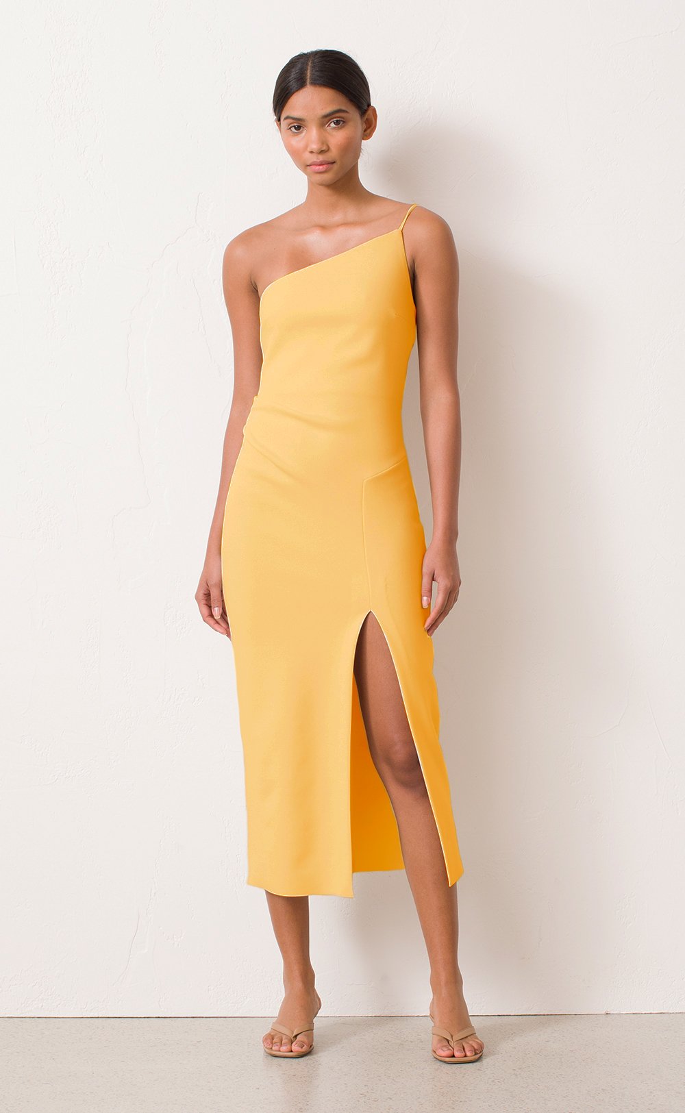 Bec and bridge 2025 yellow midi dress